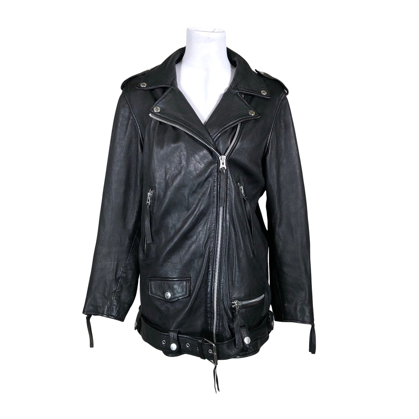 Unisex Human Scales - Leather jacket, size 36 - Black (1)