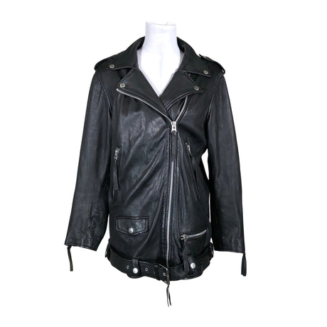 Unisex Human Scales - Leather jacket, size 36 - Black ()