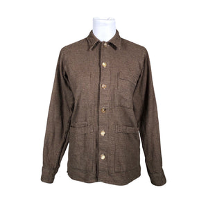 Unisex Drake's - Collared shirt, size 34 - Brown (1)