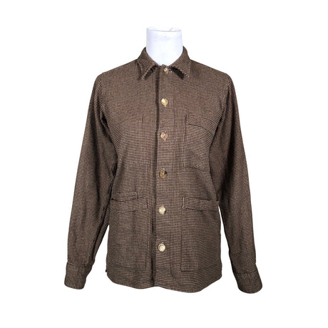 Unisex Drake's - Collared shirt, size 34 - Brown ()