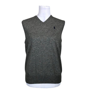 Unisex Polo Ralph Lauren - Knit vest, size 38 - Gray (1)