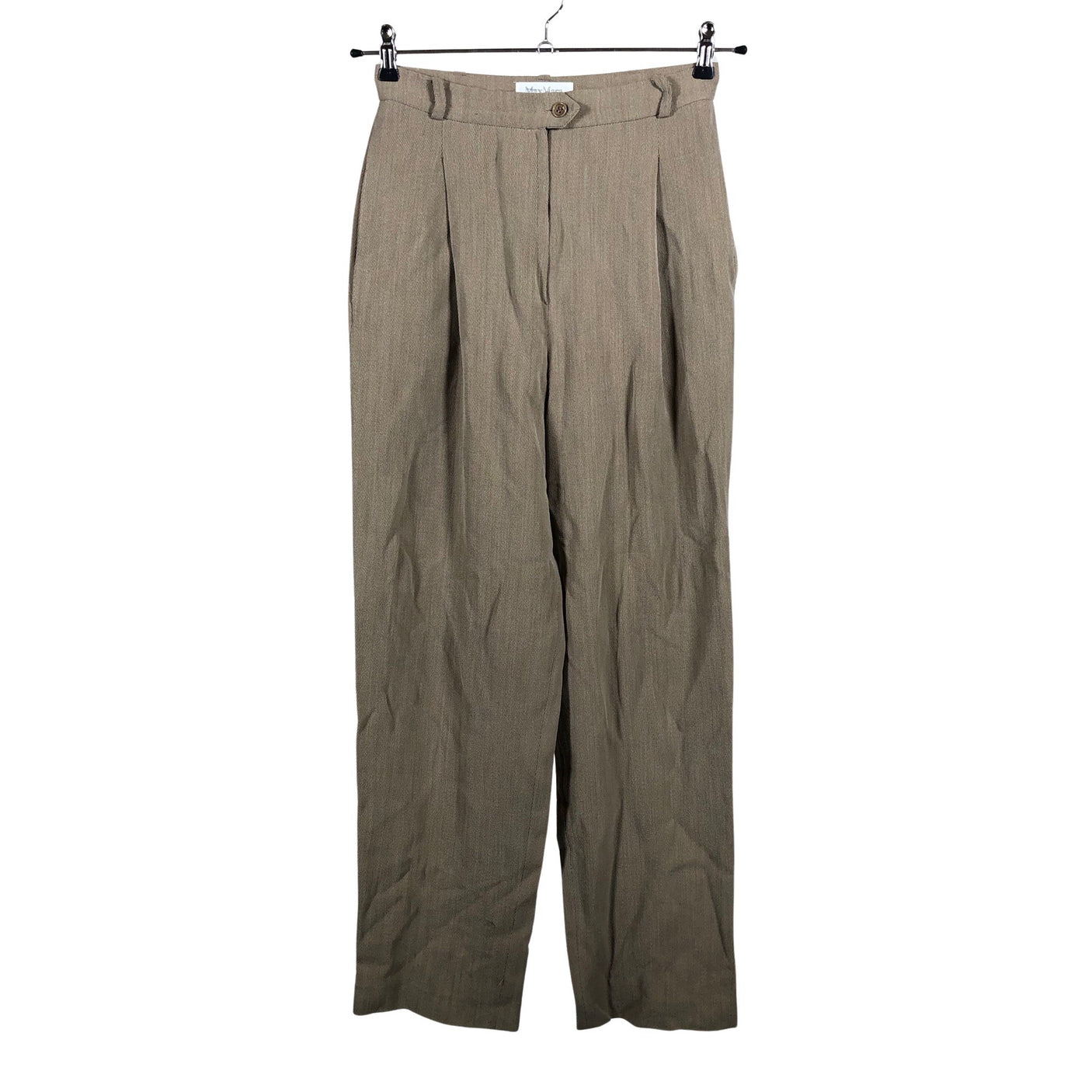 Unisex MaxMara - Straight leg trousers, size 38 - Brown (1)