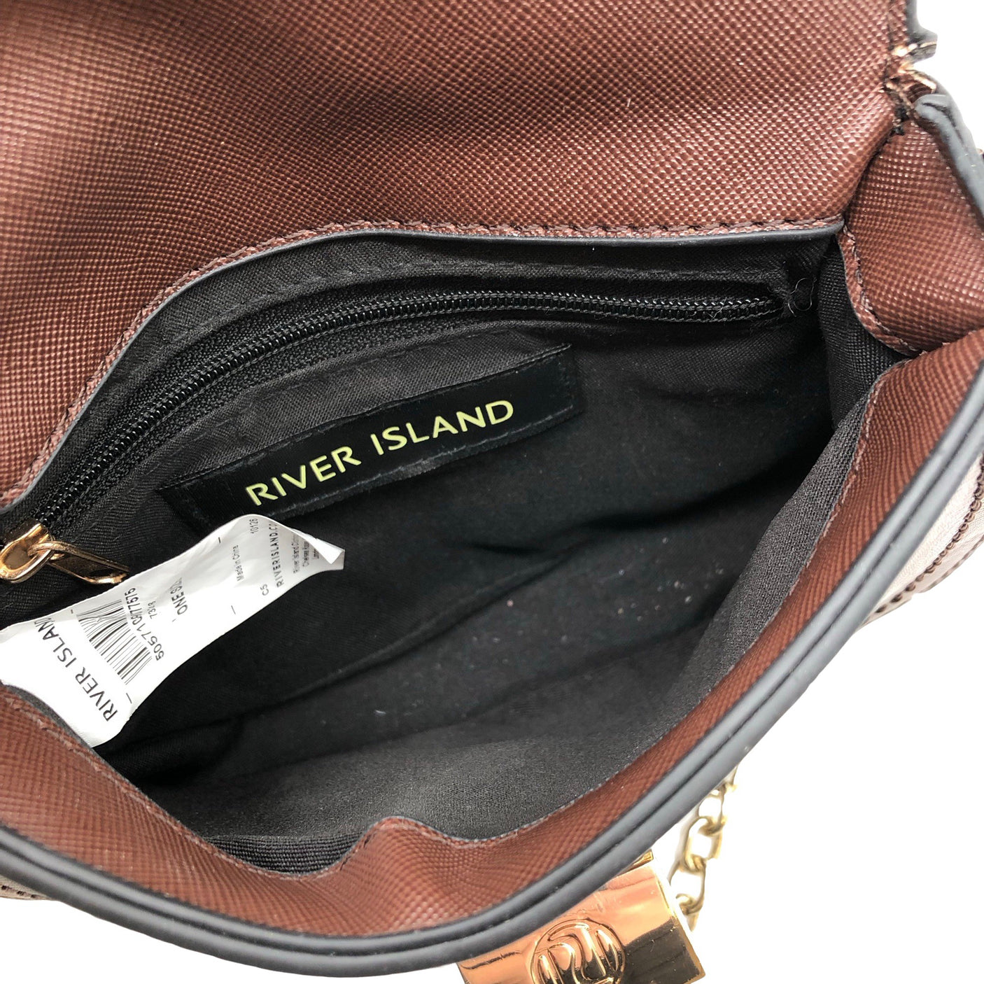 Unisex River Island - Shoulder bag, size Mini - Brown (3)