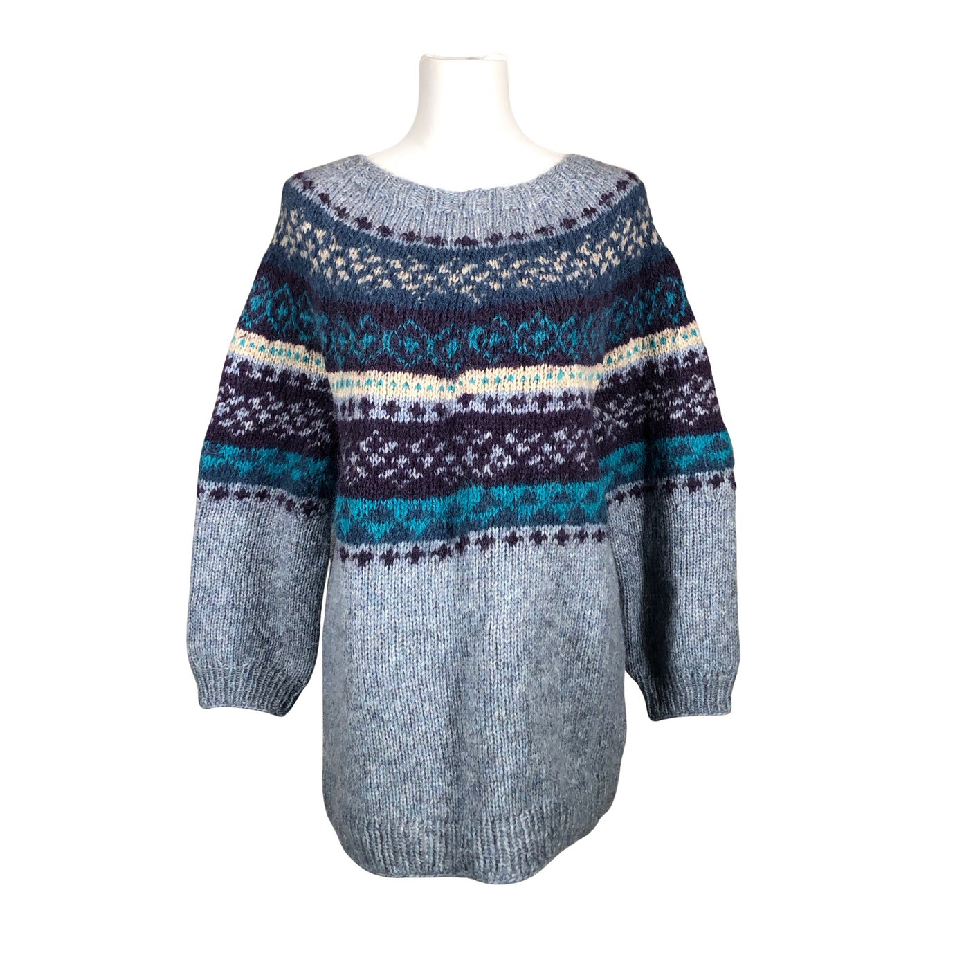 Unisex Handmade - Sweater, size 38 - Light blue (1)