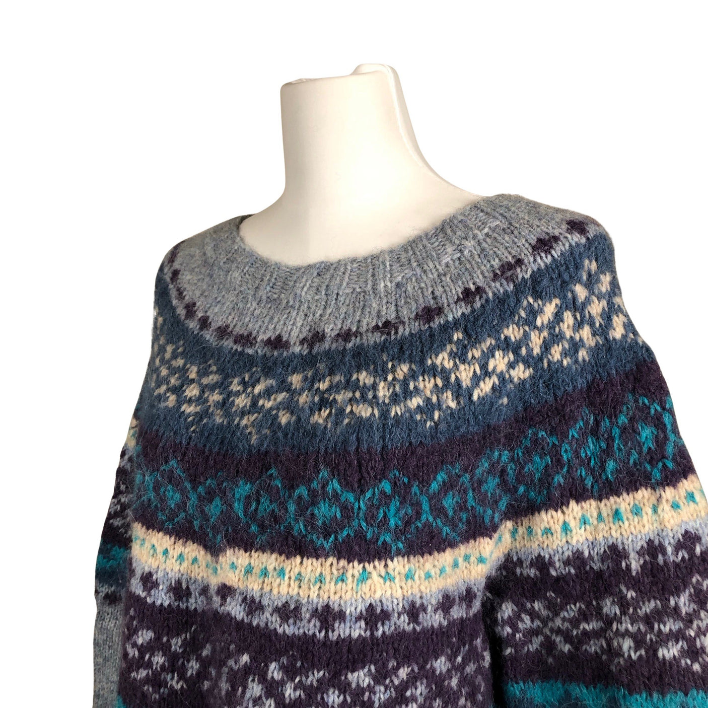 Unisex Handmade - Sweater, size 38 - Light blue (3)