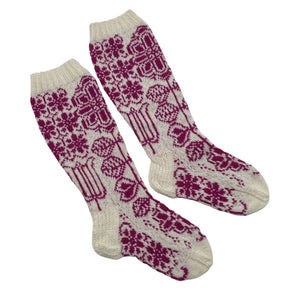 Unisex Handmade - Socks, size 38 - White (1)