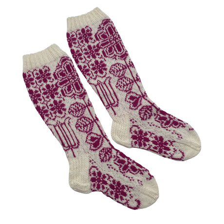 Unisex Handmade - Socks, size 38 - White ()