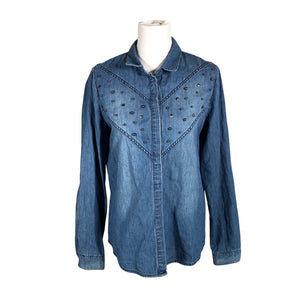 Unisex Selected - Denim shirt, size 40 - Blue (1)