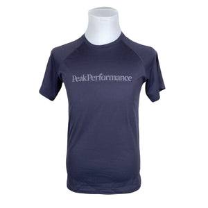Unisex Peak Performance - Sports shirt, short sleeve, size M - Blue (1)