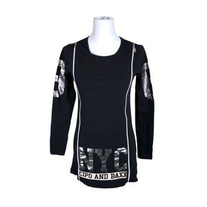 Unisex Cipo & Baxx - Tricot shirt, size 36 - Black (1)