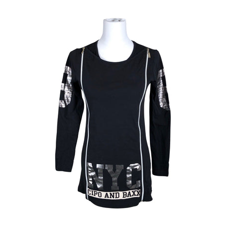 Unisex Cipo & Baxx - Tricot shirt, size 36 - Black ()