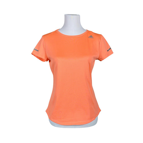 Unisex Adidas - Sports shirt, short sleeve, size 38 - Orange ()