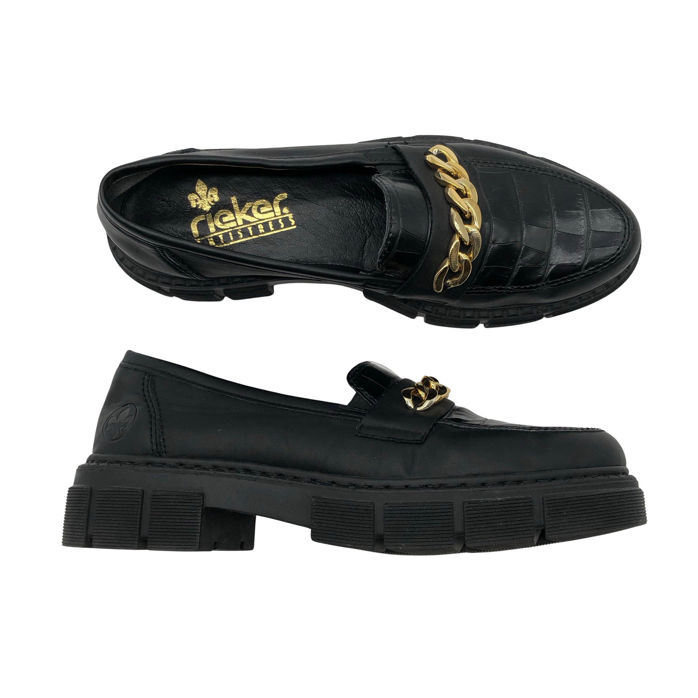 Unisex Rieker - Loafers, size 40 - Black (1)