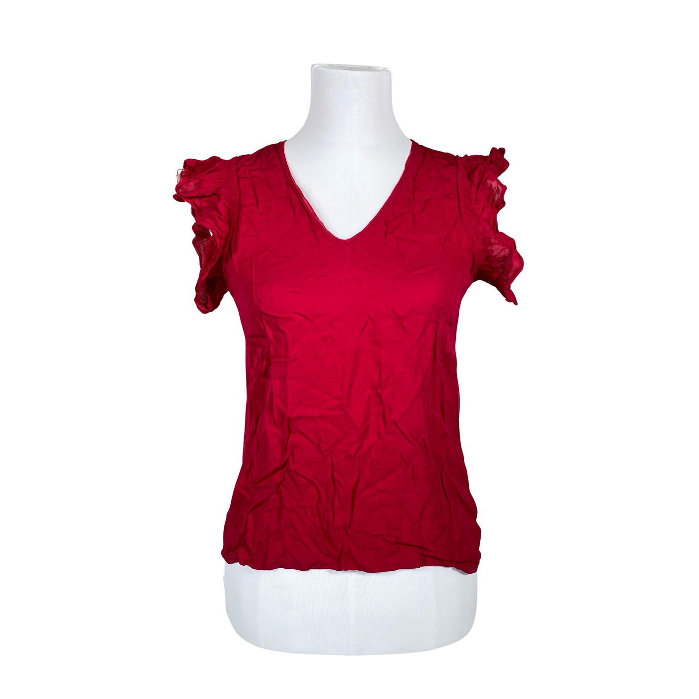 Unisex Massimo Dutti - Short-sleeved blouse, size 36 - Pink (1)