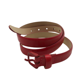 Unisex Mexx - Leather belt, size No size - Red (1)