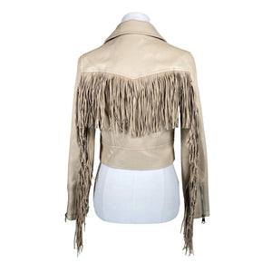 Unisex Copperose - Leather jacket, size 36 - Beige (2)