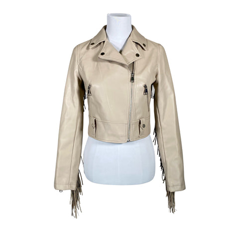 Unisex Copperose - Leather jacket, size 36 - Beige ()