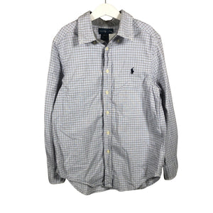 Unisex Polo Ralph Lauren - Collared shirt, size 140 - 146 - Light blue (1)