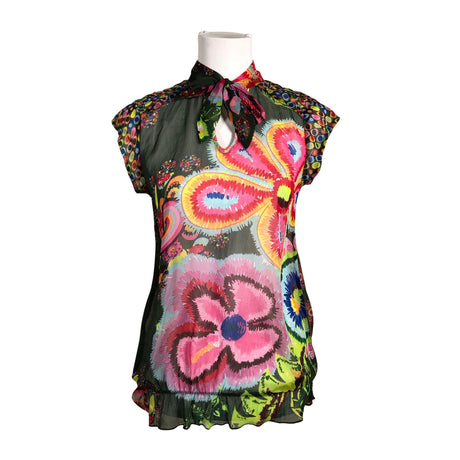 Unisex Desigual - Short-sleeved blouse, size 36 - Green ()