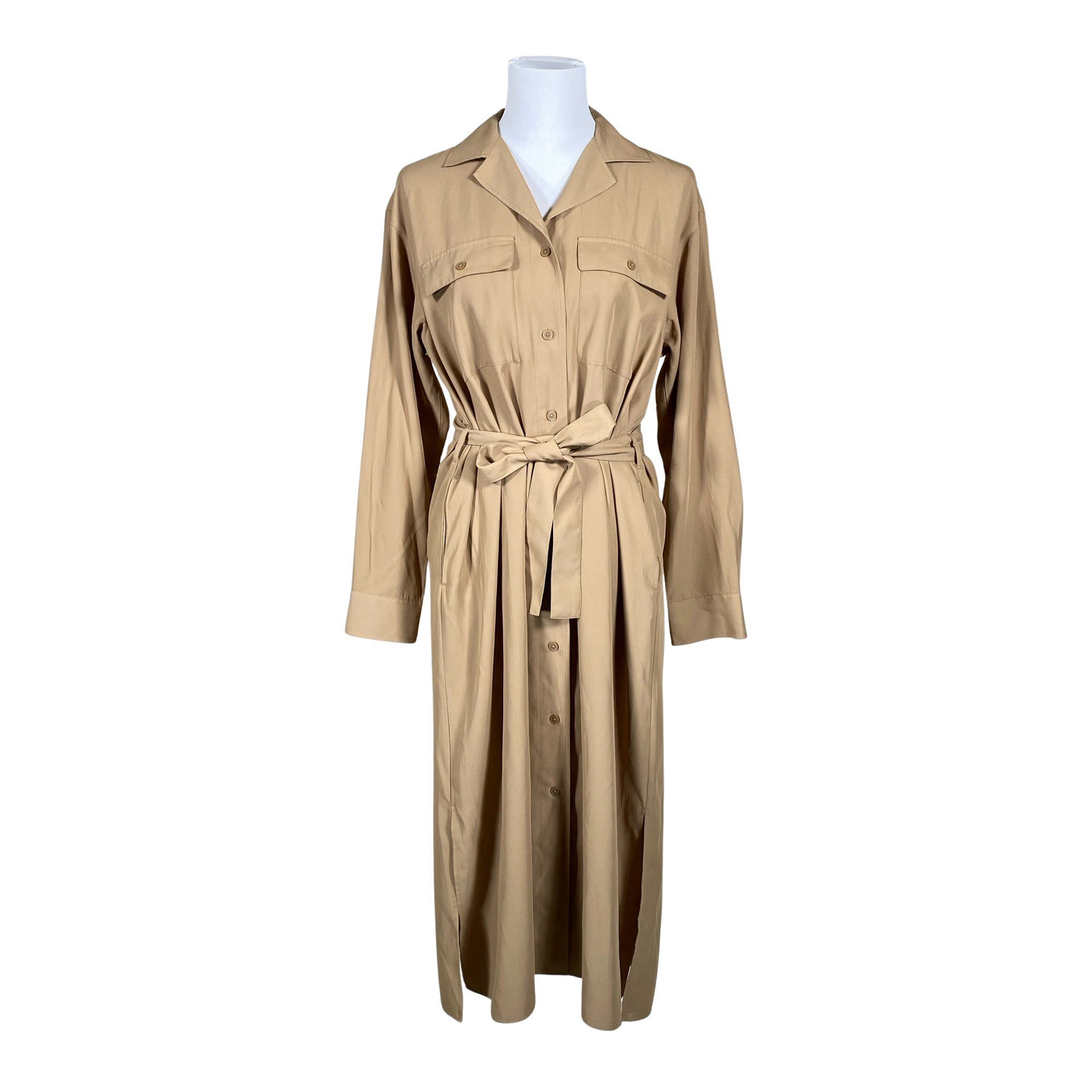 Unisex Uniqlo - Schiffon dress, size 38 - Beige (1)