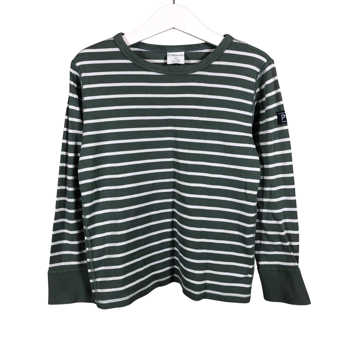 Unisex Polarn O. Pyret - Tricot shirt, size 116 - 122 - Green (1)