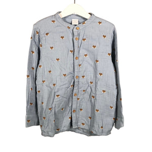 Unisex Lindex - Tricot shirt, size 116 - 122 - Light blue (1)