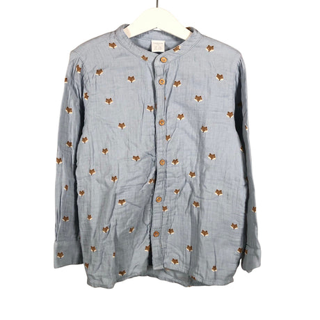 Unisex Lindex - Tricot shirt, size 116 - 122 - Light blue ()