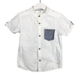 Unisex Newbie - Collared shirt, size 104 - 110 - White ()