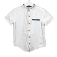 Unisex Newbie - Collared shirt, size 110 - 116 - White ()