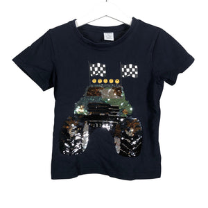 Unisex Lindex - T-shirt, size 110 - 116 - Blue (1)