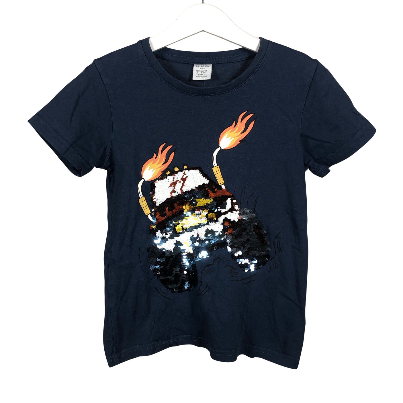 Unisex Lindex - T-shirt, size 110 - 116 - Blue (1)