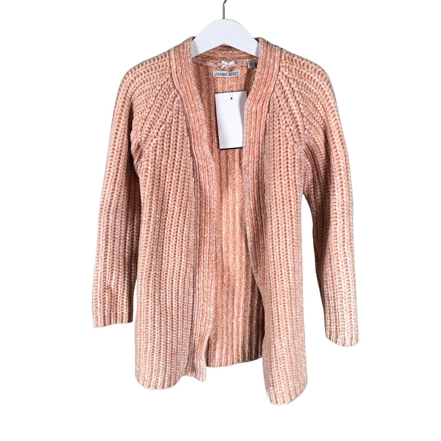 Unisex Lemon Beret - Cardigan, size 116 - 122 - Light pink (1)