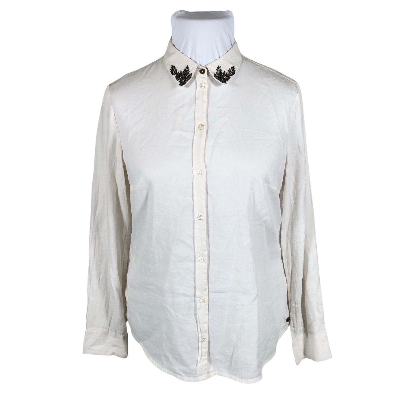 Unisex Esprit - Collared shirt, size 42 - Natural white (1)