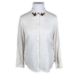 Unisex Esprit - Collared shirt, size 42 - Natural white (1)