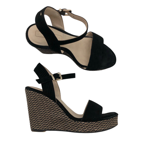 Unisex Tamaris - Wedge sandals, size 37 - Black ()