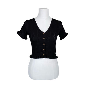 Unisex by Clara Paris - Cardigan, size 36 - Black (1)