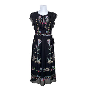 Unisex Desigual - Schiffon dress, size 36 - Black (1)