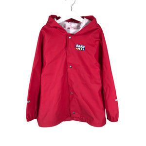 Unisex Rukka - Rain jacket, size 128 - 134 - Red (1)