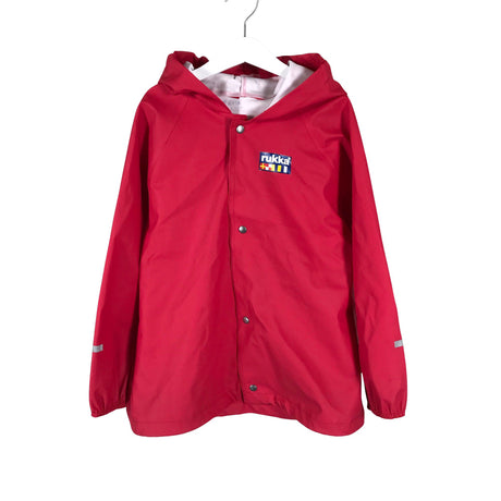Unisex Rukka - Rain jacket, size 128 - 134 - Red ()