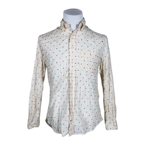 Unisex Gitman Bros. - Collared shirt, size M - Beige (1)