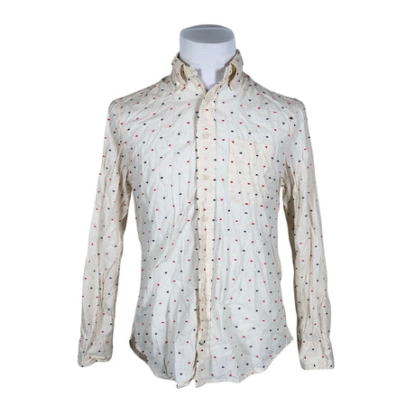 Unisex Gitman Bros. - Collared shirt, size M - Beige ()