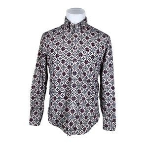 Unisex Gitman Bros. - Collared shirt, size M - Beige (1)