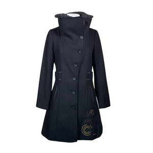 Unisex Desigual - Wool coat, size 40 - Black (1)