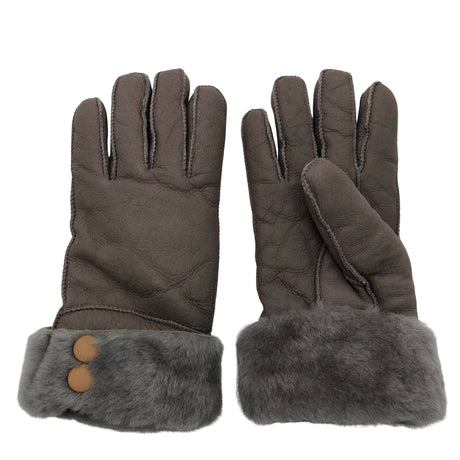 Unisex Handmade - Leather gloves, size No size - Gray ()