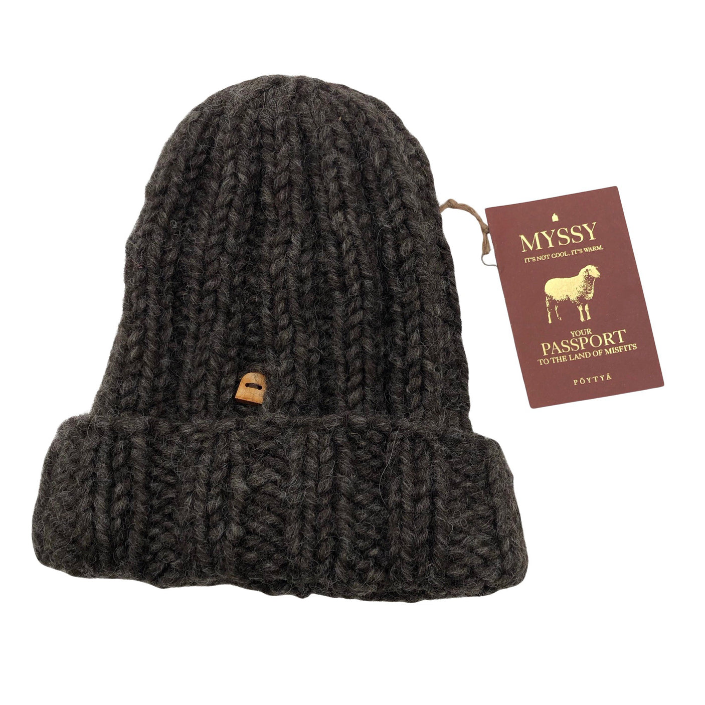 Unisex Myssyfarmi - Winter beanie, size 52 - 54 cm - Brown (1)