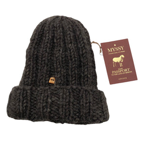 Unisex Myssyfarmi - Winter beanie, size 52 - 54 cm - Brown (1)