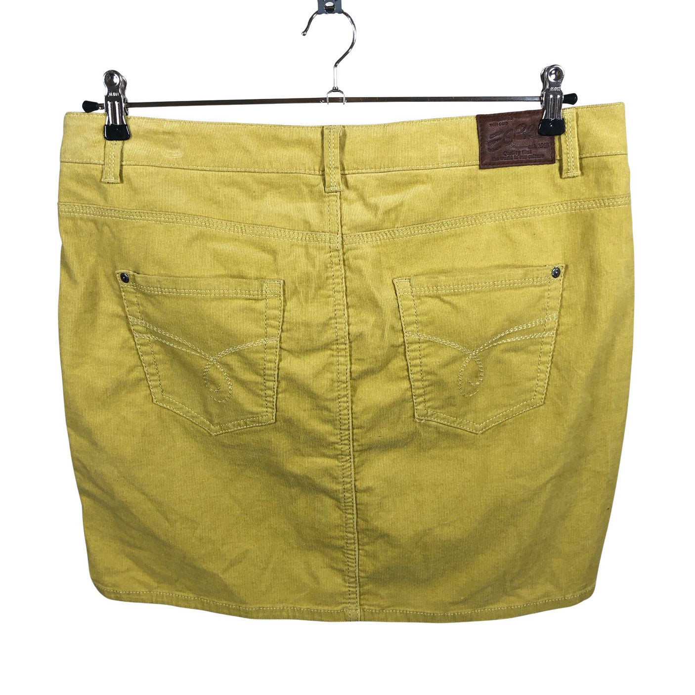 Unisex Esprit - Denim skirt, size 42 - Yellow (2)