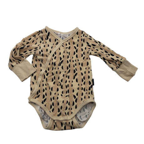 Unisex Finlayson - Wrap bodysuit, size 56 - 62 - Beige ()