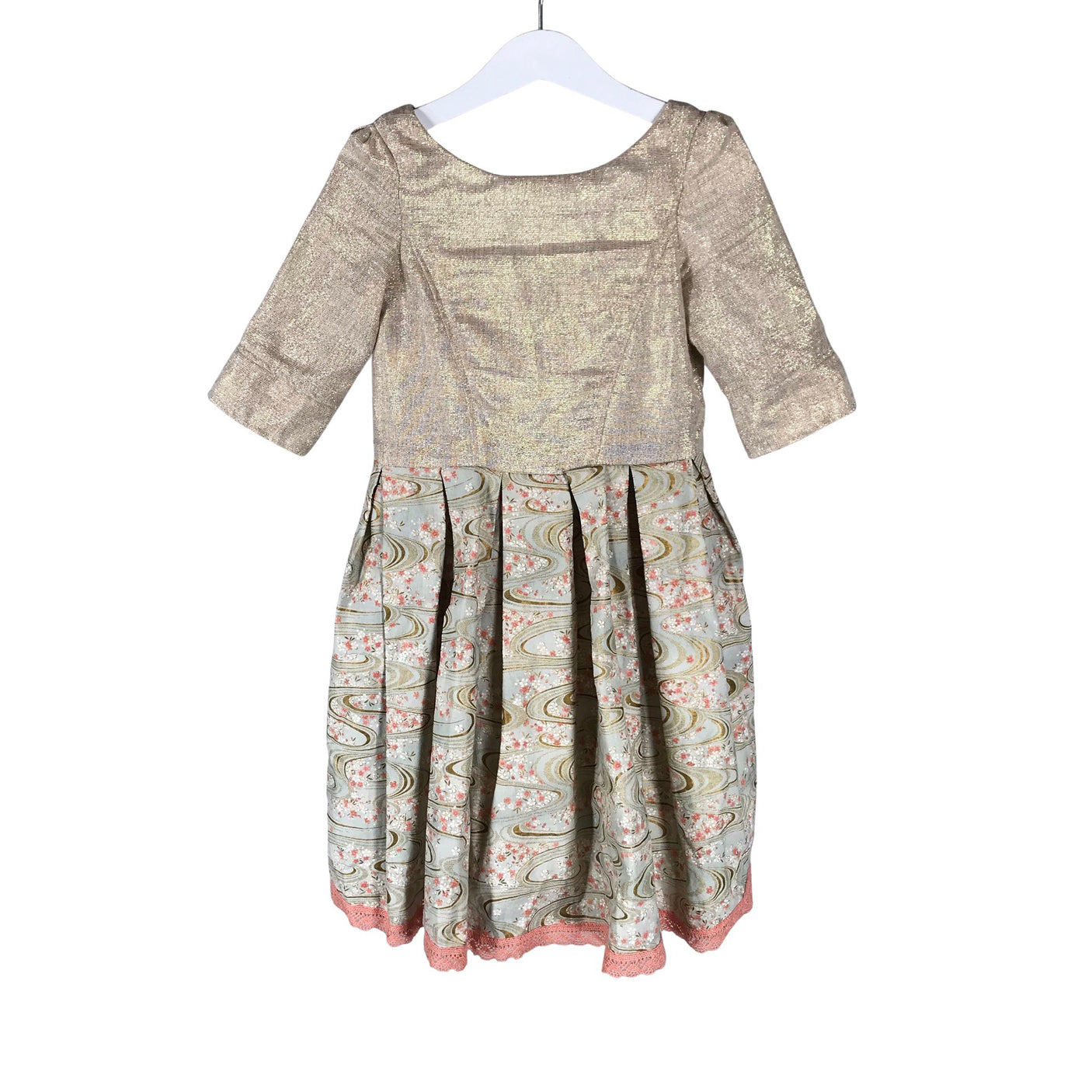 Unisex Handmade - Dress, size 104 - 110 - Beige (1)