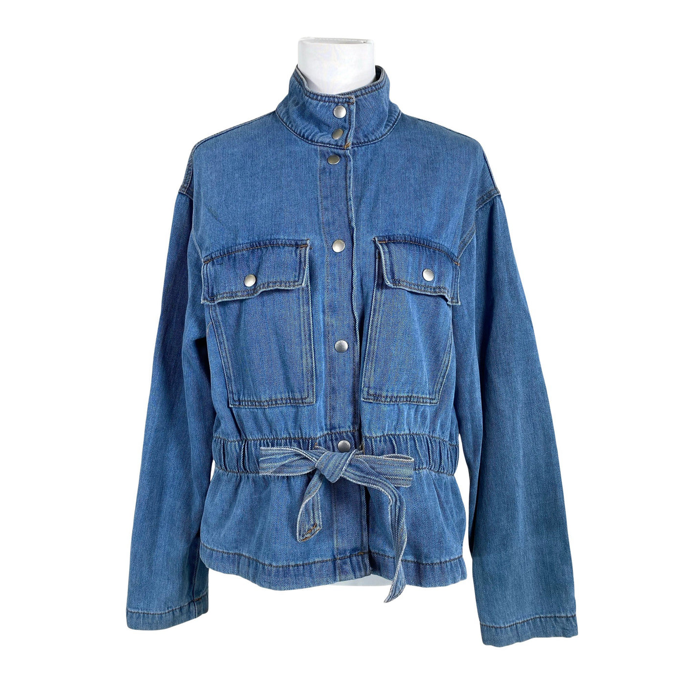 Unisex Lindex - Denim jacket, size 38 - Blue (1)